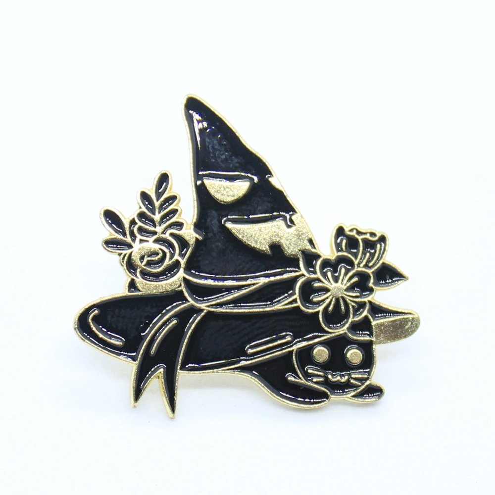 {5/$25} Cute witchy hat and cat